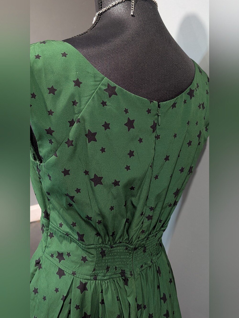 eshakti Green Star-Print Midi Dress - Picture 5 of 7